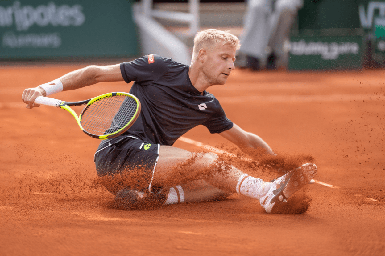 Йеспер де Йонг бэкхенд слайс Roland Garros 2026