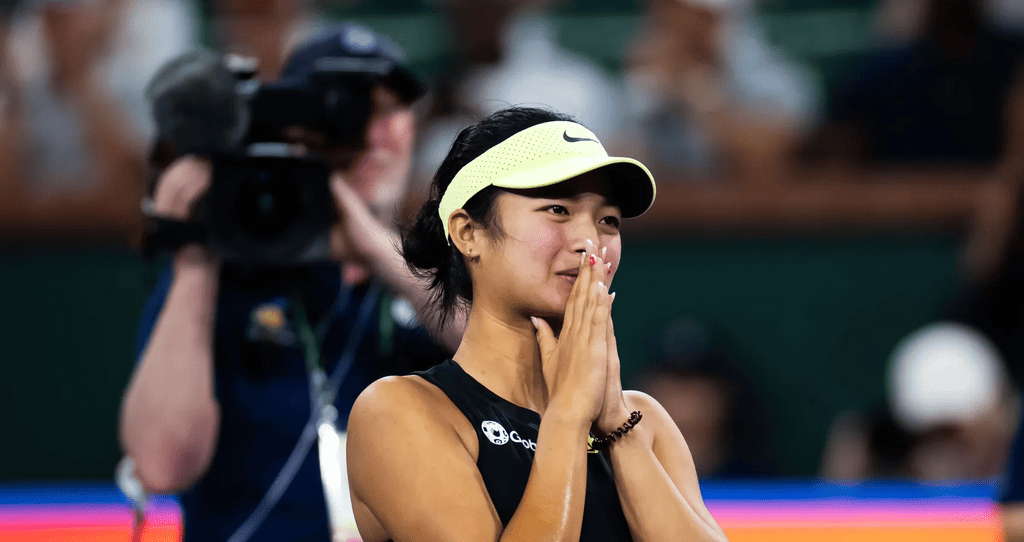 Александра Эала на корте, WTA Лондон 2026